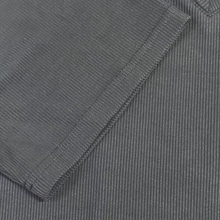 Men's Ribbed Cotton Blend V-Neck T-Shirt | Slim Fit Short Sleeve | Casual Comfort | Soft & Durable Fabric | Versatile Everyday Style