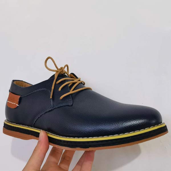 Men's Oxford Dress Shoes | Pebbled Leather Upper | Lace-Up Closure | Blind Eyelets | Casual Sophisticated Style | Versatile Work & Weekend Footwear