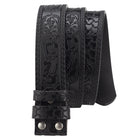 Men's Vintage Embossed Split Leather Belt | Smooth Polished Buckle | Durable Wardrobe Essential | Classic Black Brown Colors | Versatile Casual Formal Accessory | Perfect Fit Multiple Sizes | Timeless Style