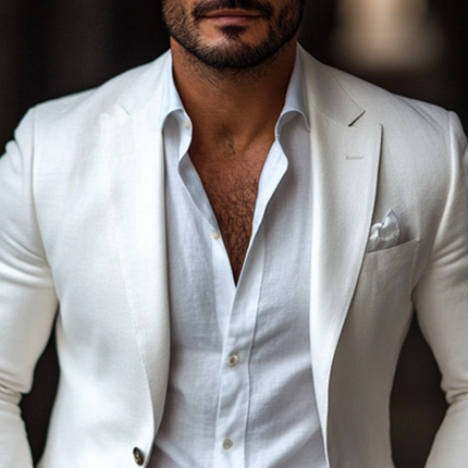 Men's Dralon Blazer | Solid Color | Notch Lapel | Two-Button Closure | Casual Outerwear | Versatile Stylish Jacket | Long Sleeve | Premium Fabric | Regular Fit | Modern Wardrobe Essential | Available in Multiple Sizes