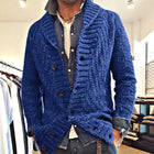 Men's Vintage Knit Cardigan Jacket | Lapel Collar | Classic Elegant Style | Premium Knit Blend | Warm & Durable | Sophisticated Design | Versatile Layering | Comfortable Relaxed Fit | Timeless Fashion