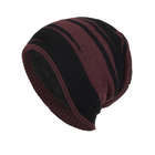 Men's Retro Jacquard Knit Hat | Plush Lining Warm Winter Beanie | Colorblock Design | Soft Acrylic Material | Snug Fit | Cold Weather Essential | Stylish Vintage Color Contrast