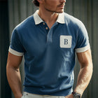 Men's Vintage Blue Polo Shirt | Slim Fit Cotton | Short Sleeve | Casual & Semi-Formal Wear | Timeless Style & Comfort | Structured Collared Neck | Soft, Breathable Fabric | Sizes S to 3XL | Versatile Wardrobe Essential