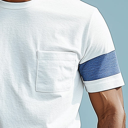 Men's Summer Fashion | Cotton Blend T-Shirt | Short-Sleeved Casual Sports Tee | Breathable Lightweight Top | Modern Style for Active & Leisure | Versatile Wardrobe Essential