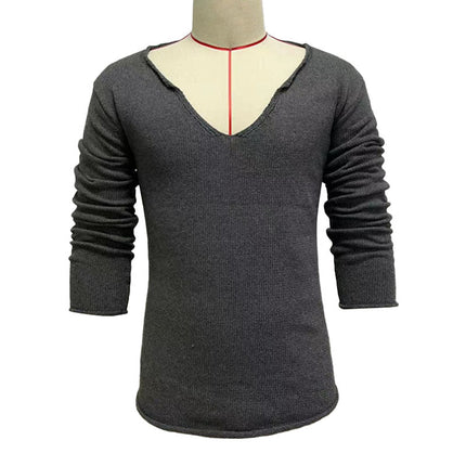 Men's Slim Fit Knitted Sweater | V Neck | Long Sleeve | Lightweight & Breathable | Casual & Semi-Formal | Versatile Layering | Premium Fabric | Ribbed Cuffs | Easy Care | Multiple Colors & Sizes Available