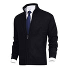 Men's Cardigan Sweater | Solid Color Stand Collar | Soft Durable Fabric | Modern Design | Regular Fit | Button Closure | Versatile Styling | Perfect for Casual and Formal Wear