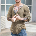 Men's Slim Fit Knitted Sweater | V Neck | Long Sleeve | Lightweight & Breathable | Casual & Semi-Formal | Versatile Layering | Premium Fabric | Ribbed Cuffs | Easy Care | Multiple Colors & Sizes Available
