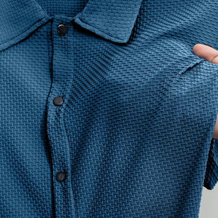 Men's Textured Short Sleeve Shirt | Casual Comfort | Classic Cut | Premium Fabric | Versatile Style | Breathable Material | Ideal for Warm Weather | Sophisticated Design | Easy Movement | Fashionable Men's Apparel