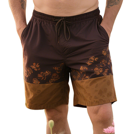Men's Retro Western Style Shorts | Cowboy Ranch Print | Breathable Cotton Blend | Mid-Length | Adjustable Waistband | Vintage Americana Aesthetic | Sizes S-3XL | Perfect for Casual Summer & Outdoor Activities