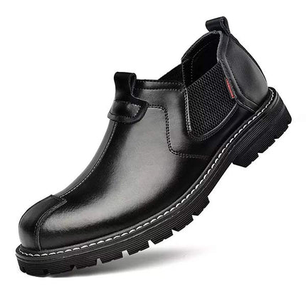 Men's All-Weather Chelsea Boots | Suede Upper | Slip-Resistant Rubber Outsole | Versatile Rugged Style | Elastic Gore with Pull Tabs | Durable Casual Footwear