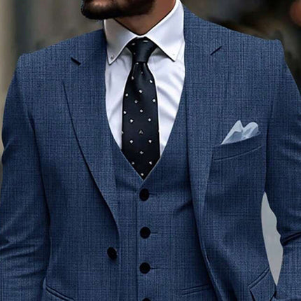 Men's Blazer | Cotton Linen Blend | Casual Business Jacket | Tailored Fit | Notch Lapel | One-Button Closure | Breathable Elegant Attire | Versatile Colors | Smart Casual & Formal Style