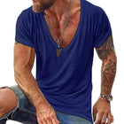 Men's Casual V Neck Cotton T-Shirt | Short Sleeve | Soft Comfortable Fit | Breathable Fabric | Classic Colors | Everyday Wardrobe Essential | Durable Quality | Easy Care | Affordable Menswear