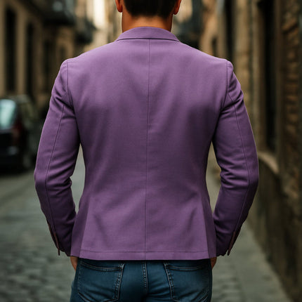 Men's Slim Fit Blazer | Breathable Cotton | Single Breasted | Notched Lapel | Casual to Formal Versatile Outerwear | Comfortable & Stylish | Ideal for Office & Weekend Outings | Functional Pockets | Easy Care | Multiple Sizes