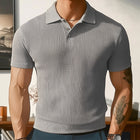 Men's Summer Business Polo Shirt | Solid Color | Knitted Fabric | Lightweight & Stretchable | Classic Polo Collar | Short Sleeves | Variety of Colors | Sizes S-3XL | Ideal for Business Casual | Comfortable & Stylish