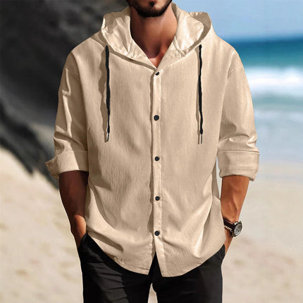 Men's Long Sleeve Hoodie | Solid Color | Casual Wear | Comfortable Fit | Lightweight Outerwear | Premium Fabric | Relaxed Fit | Hooded Sweatshirt | Versatile Style | Ideal for Cool Weather | Fashionable Pullover