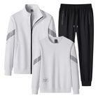 Men's Three-piece Set | Outdoor Sweatshirt Hoodie | Casual Pants | Long Sleeve | Drawstring Collar | Soft Breathable Fabric | Versatile Colors | Regular Fit | Comfortable Activewear