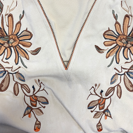 Men's Western Suede Tank Top | Cowboy Style | Embroidered Deep V Neck | High-Quality Material | Versatile Casual Wear | Unique Western Design | Durable and Stylish | Iconic American Fashion