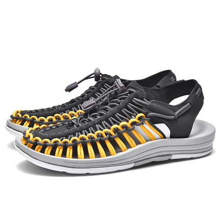 Men's Handwoven Beach Sandals | Comfortable | Lightweight | Breathable | Casual Summer Footwear | Slip-On Design | Versatile Style | Durable Materials | Ideal for Beach or Pool