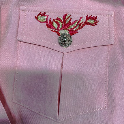 Men's Retro Western Shirt | Cotton Blend | Embroidered Long Sleeve | Classic American Style | Casual or Country Wear | Snap Buttons | Relaxed Fit | Breathable Fabric | Versatile Layering | Easy Care