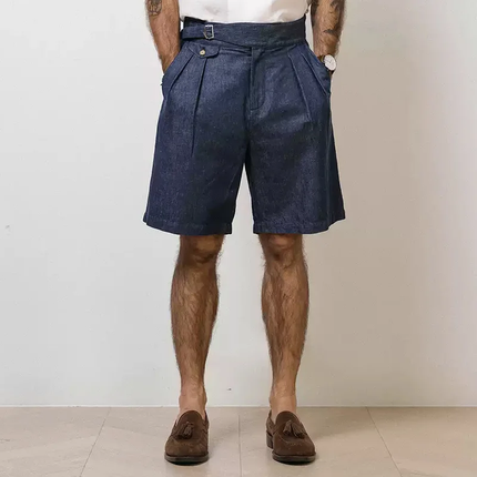 Men's Suit Shorts | Solid Color | Straight Leg | Mid Waist | Breathable Fabric | Elegant Style | Smart Casual or Formal | Multiple Sizes