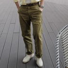 Men's Cargo Pants | Solid Color | Cotton | Straight Leg | Multi-Pocket | Casual Outdoor Workwear | Breathable Fabric | Size Range Available | Durable and Practical | Comfortable Fit
