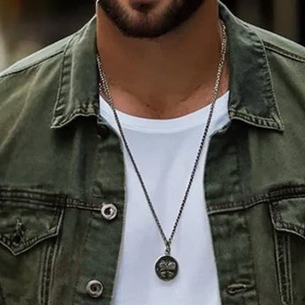 Men's Vintage Washed Jacket | Single Breasted | Lapel Collar | High-Quality Cotton Blend | Long Sleeve | Buttoned Cuffs | Classic Black, Olive Green, Navy Blue, Rustic Brown | Sleek Fit | Small to 3XL