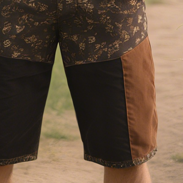 Men's Western Denim Shorts | Retro Cowboy Style | Printed Stitching | Relaxed Fit | Mid-Rise Adjustable Waist | Vintage-Inspired | Casual Summer Wear | Rugged & Fashionable | Sizes S-3XL