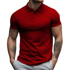 Men's Classic Slim Fit Polo Shirt | Lapel Collar | Short Sleeve | Soft Cotton Blend | Breathable & Lightweight | Multiple Colors & Sizes | Stylish & Comfortable