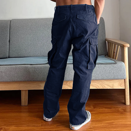 Men's Wear-resistant Cargo Pants | Loose Fit | Large Pockets | Utility Design | Durable Fabric | Comfortable Waistband | Functional Style | Outdoor & Casual Wear | Inspired by WWII Paratrooper Trousers
