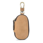 Vintage Cowhide Leather Key Bag | Premium Soft Texture | Durable with Solid Zipper | Luxurious Retro Finish | Slim Holder for Multiple Keys | Stylish Keyholder for Travel & Everyday Use