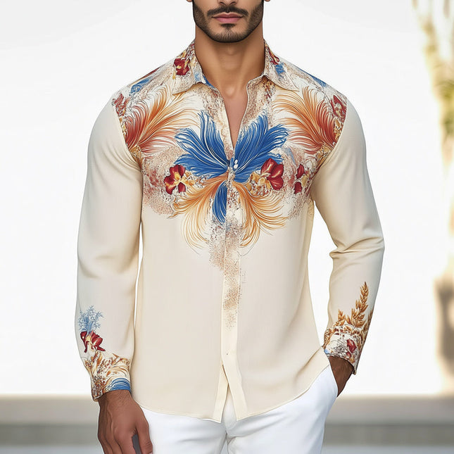 Men's Summer Shirt | Brightly Printed | Skin-Friendly Fabric | Short Sleeve Casual Shirt | Vibrant Colors | Versatile Style | Lightweight Breathable Material | Suitable for Beach, Barbecue, City Stroll | Various Sizes