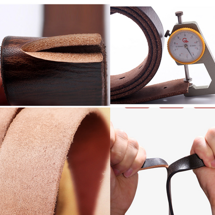 Men's Vintage Distressed Leather Belt | Pure Cowhide | Rugged Charm | Classic Appeal | Sturdy Metal Buckle | Versatile Width | Casual & Formal Wear | Multiple Sizes | Timeless Accessory | Perfect for Jeans or Dress Trousers