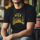 Men's Summer T-Shirt | Western Cowboy Style | Unique Print | Breathable Blended Fabric | Short-Sleeved Casual Tee