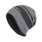 Men's Retro Jacquard Knit Hat | Plush Lining Warm Winter Beanie | Colorblock Design | Soft Acrylic Material | Snug Fit | Cold Weather Essential | Stylish Vintage Color Contrast