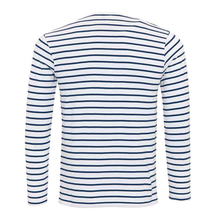 Men's Cotton Blend Long Sleeve Henley Striped T-Shirt | Casual Versatile Top | Sizes S-XXXL | Durable Soft Breathable | Adjustable Four-Button Placket | Machine Washable | Year-Round Wear