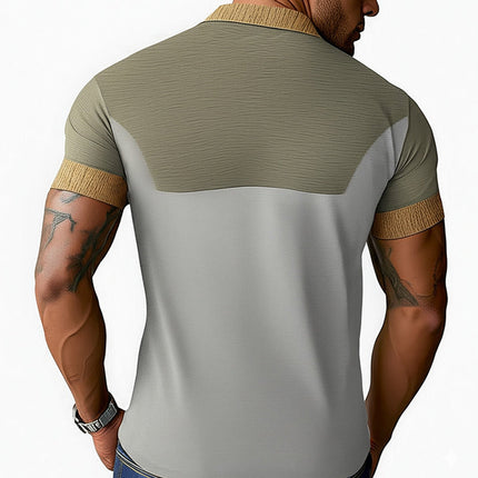 Men's Knitted Polo T-Shirt | Summer Skin-Friendly Comfort | Breathable Cotton-Polyester | Classic Ribbed Collar | Soft Short Sleeves | Moisture Wicking | Casual & Semi-Formal Wear | Sizes S-3XL