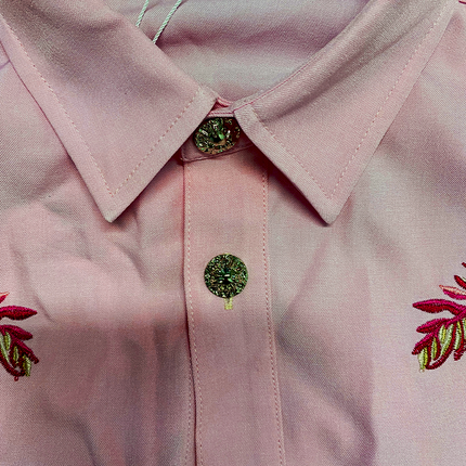 Men's Retro Western Shirt | Cotton Blend | Embroidered Long Sleeve | Classic American Style | Casual or Country Wear | Snap Buttons | Relaxed Fit | Breathable Fabric | Versatile Layering | Easy Care