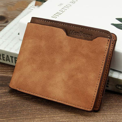 Vintage Leather Slim Wallet | High Quality Leather | Soft Touch | Contrasting Color | Quick Access Card Slots | Compact Design