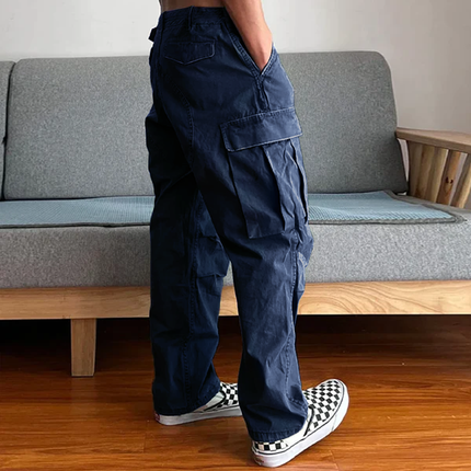 Men's Wear-resistant Cargo Pants | Loose Fit | Large Pockets | Utility Design | Durable Fabric | Comfortable Waistband | Functional Style | Outdoor & Casual Wear | Inspired by WWII Paratrooper Trousers