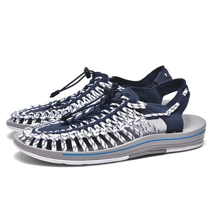 Men's Handwoven Beach Sandals | Comfortable | Lightweight | Breathable | Casual Summer Footwear | Slip-On Design | Versatile Style | Durable Materials | Ideal for Beach or Pool