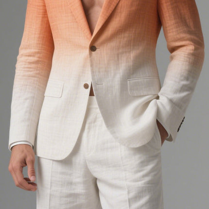 Men's Stylish Gradient Print Blazer | Casual Outerwear | Slim Fit Tailored Jacket | High-Quality Fabric | Versatile Styling for Business & Casual Occasions