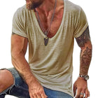 Men's Casual V Neck Cotton T-Shirt | Short Sleeve | Soft Comfortable Fit | Breathable Fabric | Classic Colors | Everyday Wardrobe Essential | Durable Quality | Easy Care | Affordable Menswear