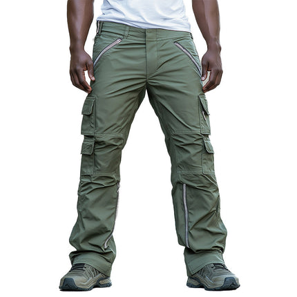 Men's Cargo Sports Pants | Summer Fashion | Slim Fit | Breathable Fabric | Multiple Pockets | Casual & Active Wear