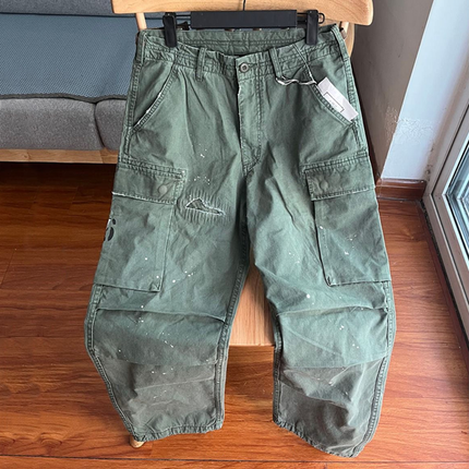 Men's Wear-resistant Cargo Pants | Loose Fit | Large Pockets | Utility Design | Durable Fabric | Comfortable Waistband | Functional Style | Outdoor & Casual Wear | Inspired by WWII Paratrooper Trousers