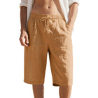 Men's Casual Shorts | Breathable Cotton Linen | Elastic Waist | Loose Fit | Lightweight | Comfortable | Ideal for Warm Weather | Versatile Summer Wear | Functional Pockets | Neutral Colors | Multiple Sizes