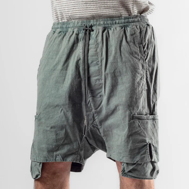 Men's Casual Shorts | Solid Color | Multi-Pocket | Elastic Waistband | Breathable Fabric | Comfortable Fit | Versatile Everyday Wear | Great for Leisure Activities, Errands, Weekend Outings