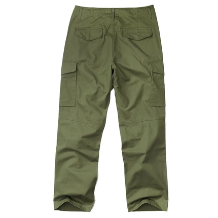 Men's Cotton Cargo Pants | Solid Color | Straight-Leg | Multi-Pocket | Versatile Outdoor & Workwear | Breathable & Durable | Sizes Available | Belt Loops | Casual Style