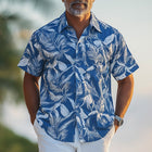 Men's Casual Short Sleeve Shirt | Breathable Linen | Summer Fashion | Stylish Print | Comfortable Fit | Lightweight | Easy Care | Versatile Design