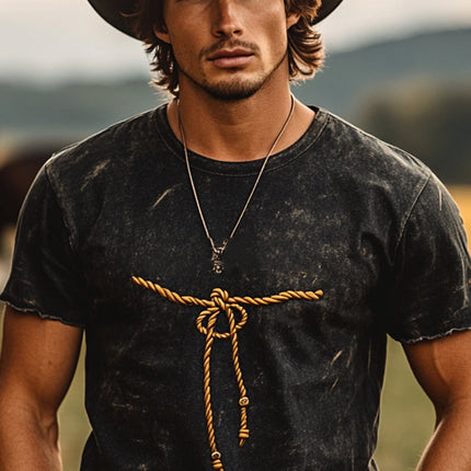 Men's Round Neck Short Sleeve T-Shirt | Printed Casual Top | Cotton Blend | Trendy Unique Design | Comfortable Fit | Versatile Wardrobe Essential