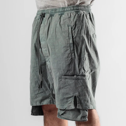 Men's Casual Shorts | Solid Color | Multi-Pocket | Elastic Waistband | Breathable Fabric | Comfortable Fit | Versatile Everyday Wear | Great for Leisure Activities, Errands, Weekend Outings